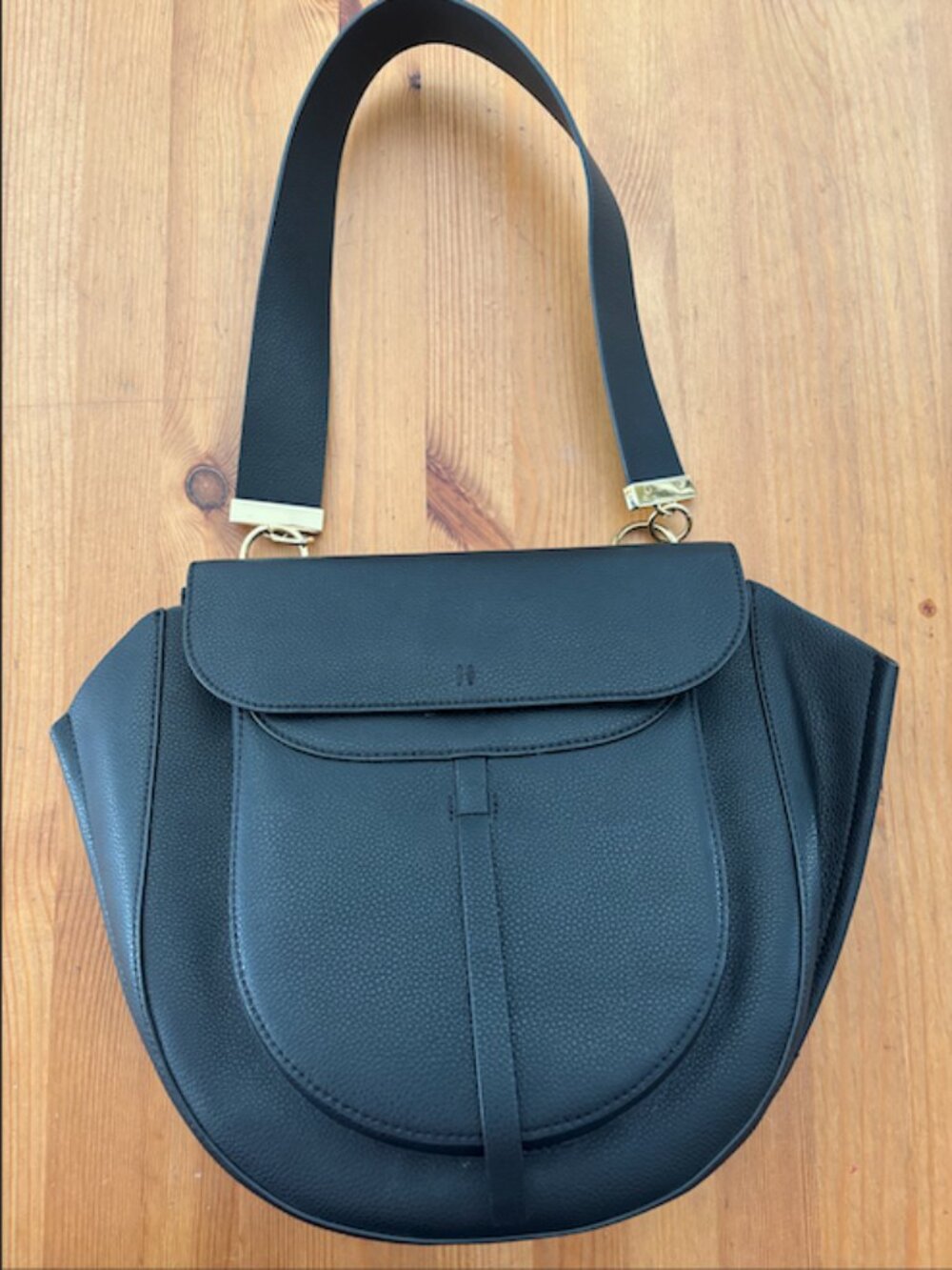 Danielle Nicole Black Leather Bag